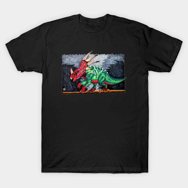 Styracosaurus T-Shirt by ShifflettArt Studios